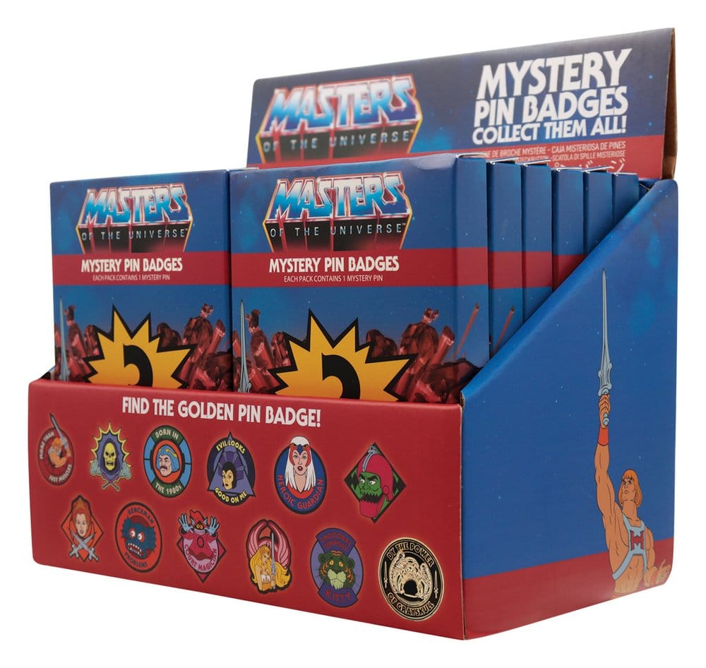 Masters of the Universe Mystery Ansteck-Pins Blind Box Display (12) Image 1