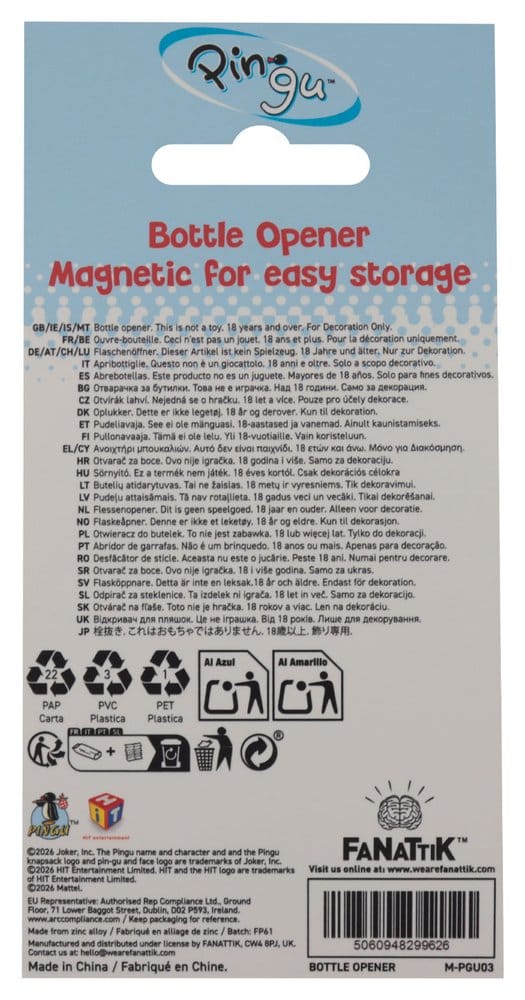 Pingu Flaschenöffner Magnetic Image 3