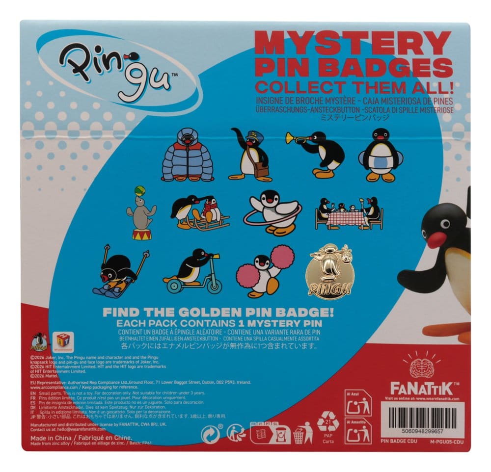 Pingu Mystery Ansteck-Pins Blind Box Display (12) Image 3
