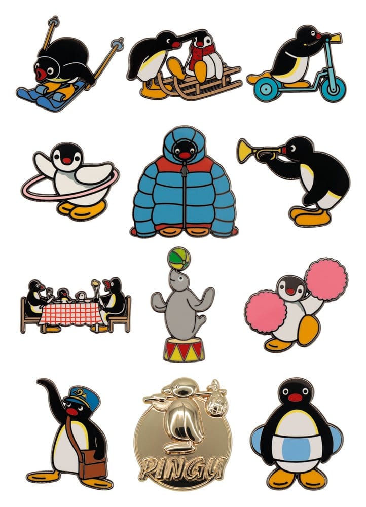 Pingu Mystery Ansteck-Pins Blind Box Display (12) Image 7