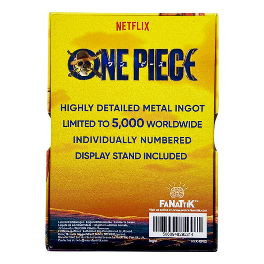 One Piece Metallbarren Luffy Wanted Poster Limited Edition Image 2