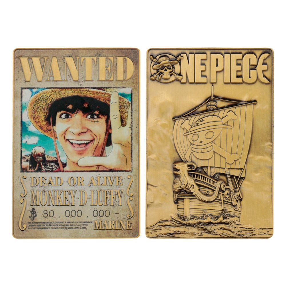 One Piece Metallbarren Luffy Wanted Poster Limited Edition Image 5