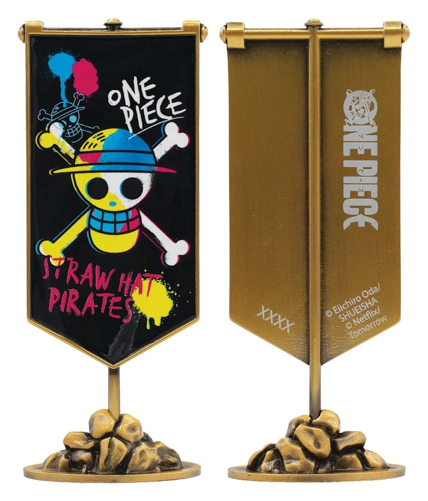 One Piece Replik Strohhutpiraten Metallbanner 11 x 6 cm Image 4