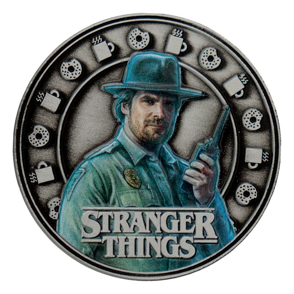 Stranger Things Sammelmünze Eleven & Hopper 4 cm Image 2