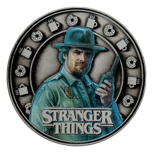 Stranger Things Sammelmünze Eleven & Hopper 4 cm Image 2
