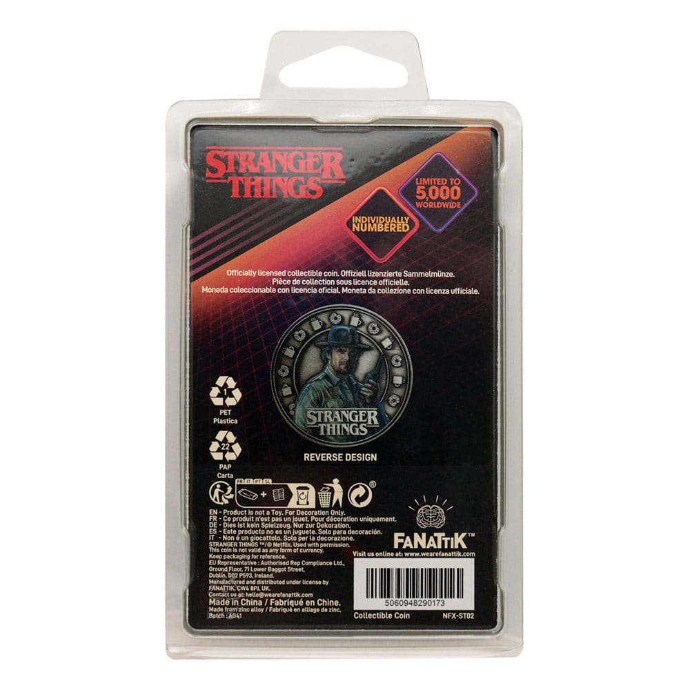 Stranger Things Sammelmünze Eleven & Hopper 4 cm Image 3