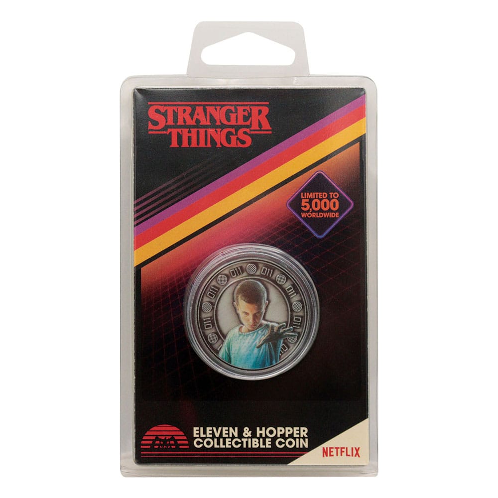 Stranger Things Sammelmünze Eleven & Hopper 4 cm Image 4