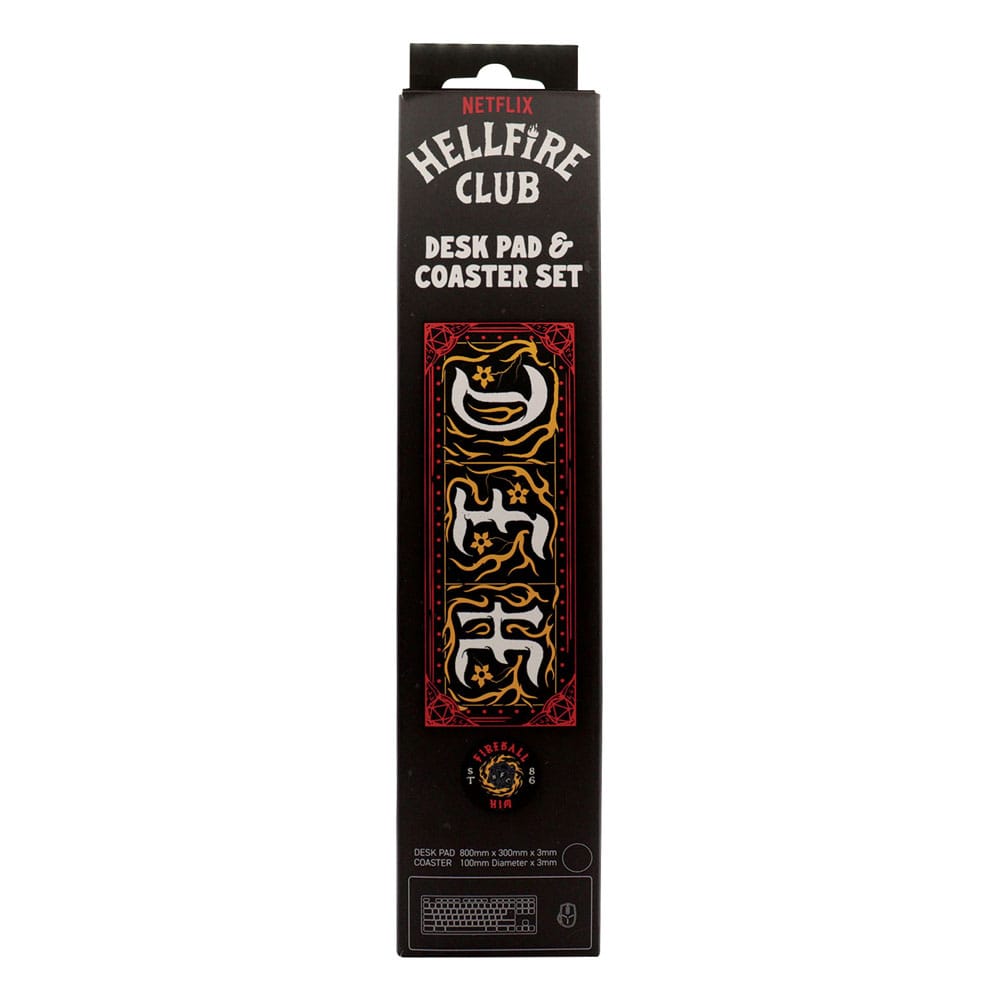 Stranger Things Schreibtischunterlage & Untersetzer Hellfire Club Image 4