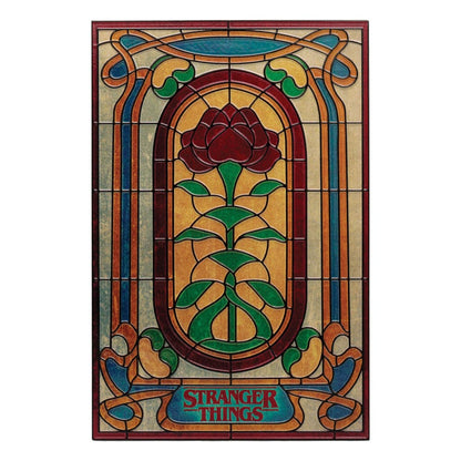 Stranger Things Resinschild Creel House Stained Glass Window Image 1