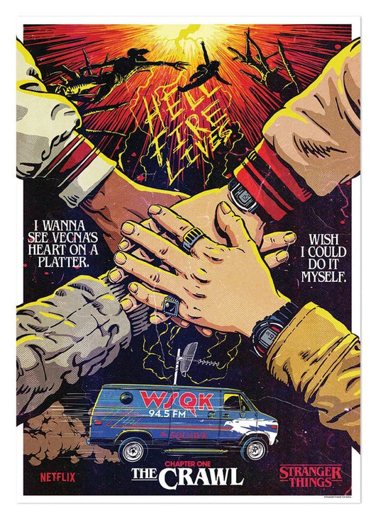 'Stranger Things 5 Kunstdruck The Crawl Limited Edition 42 x 30 cm Image 1