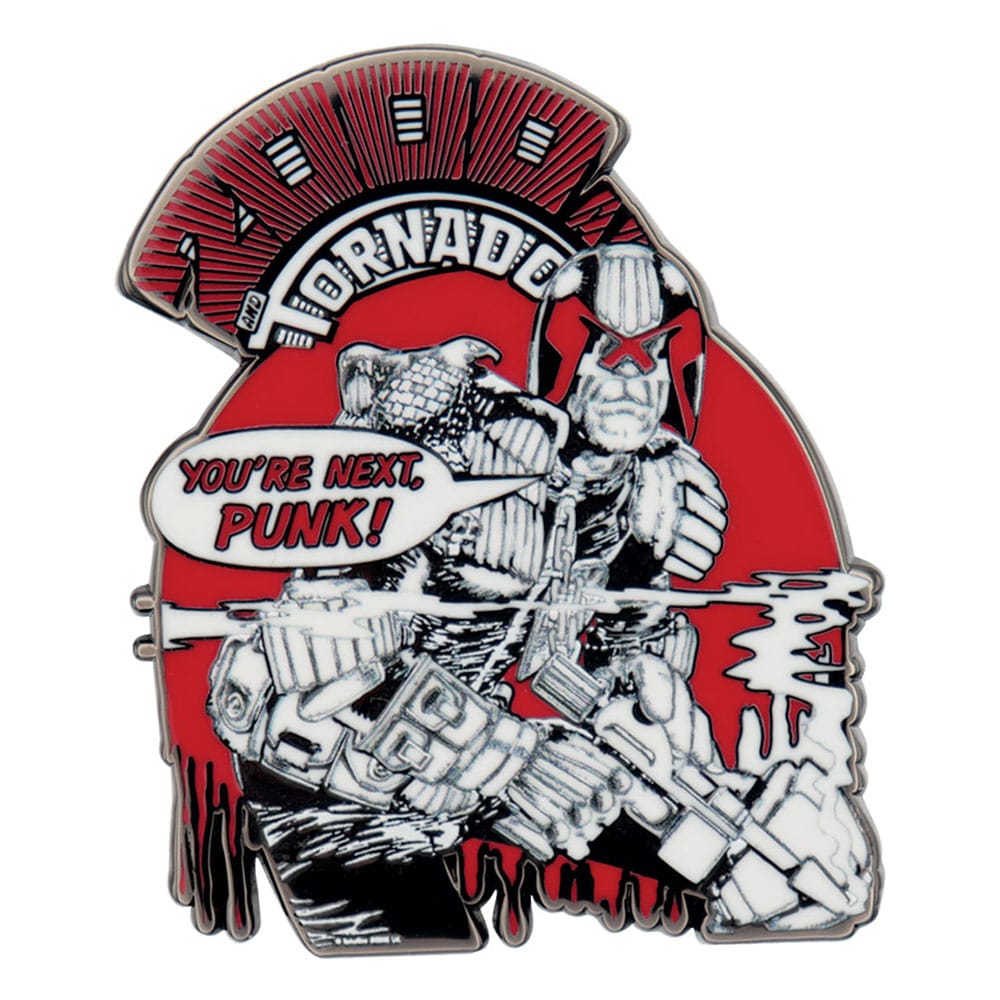 2000 AD Ansteck-Pin Judge Dredd You're Next Punk Limited Edition Image 1