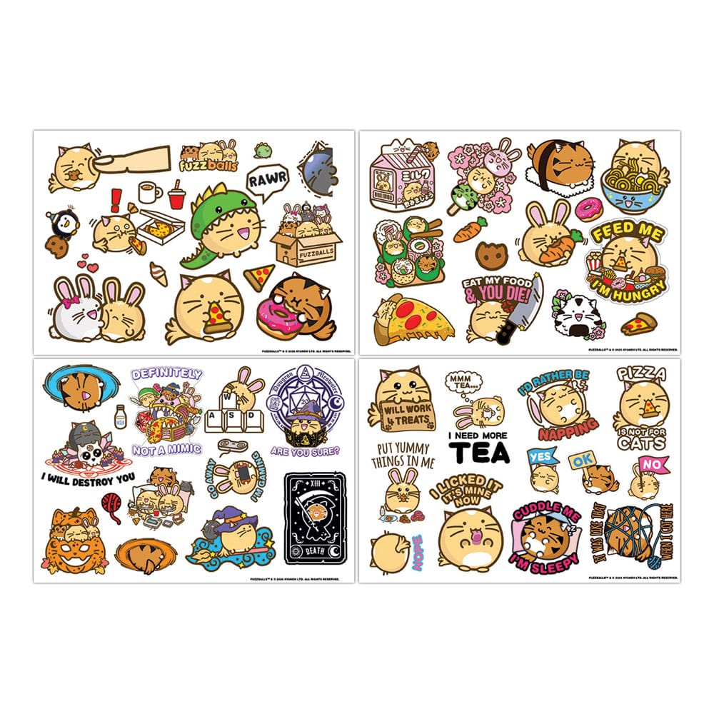 Fuzzballs Tech Sticker Pack Image 1