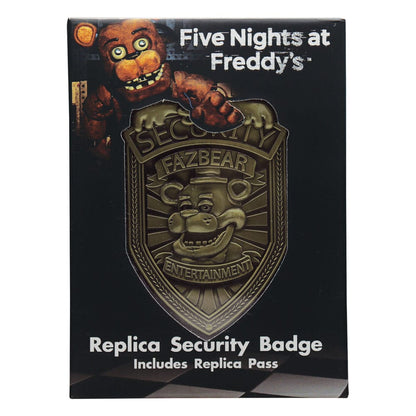 Five Nights at Freddy´s Replik Security Badge Antique Brass Edition Image 4
