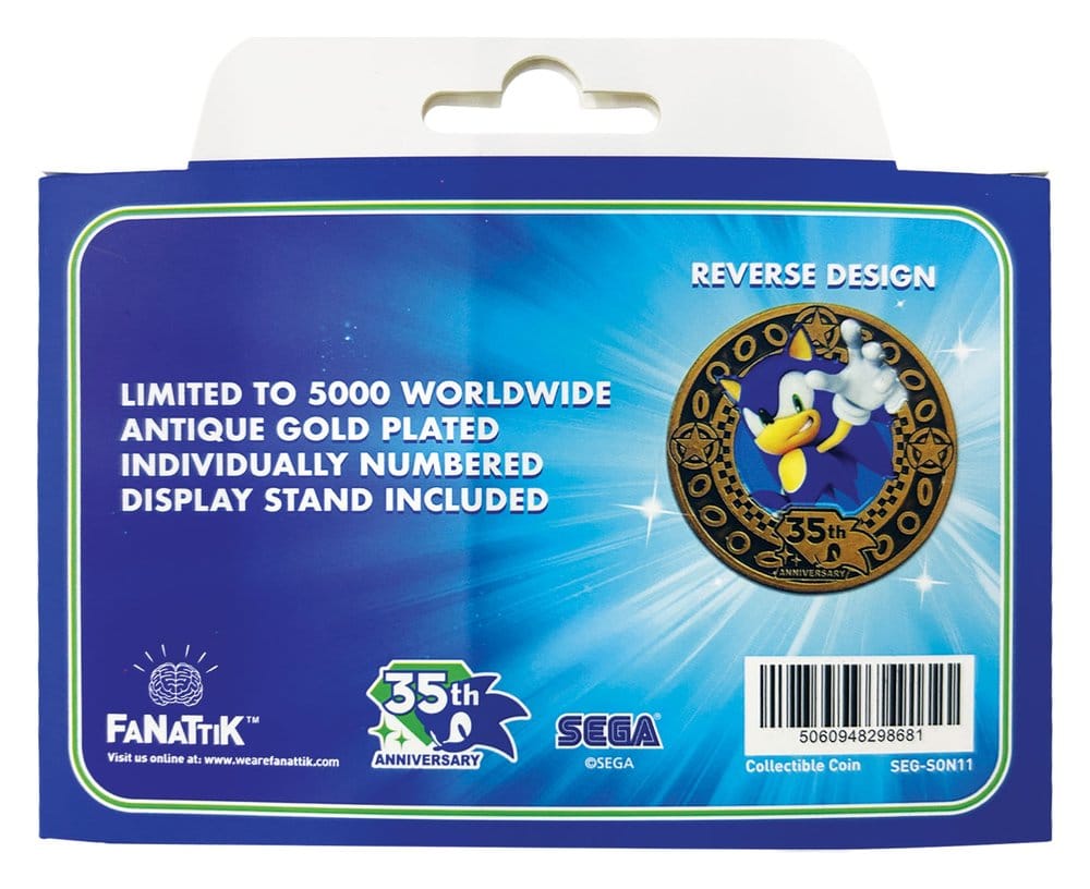 Sonic the Hedgehog Sammelmünze 35. Jubiläum Limited Edition Image 3