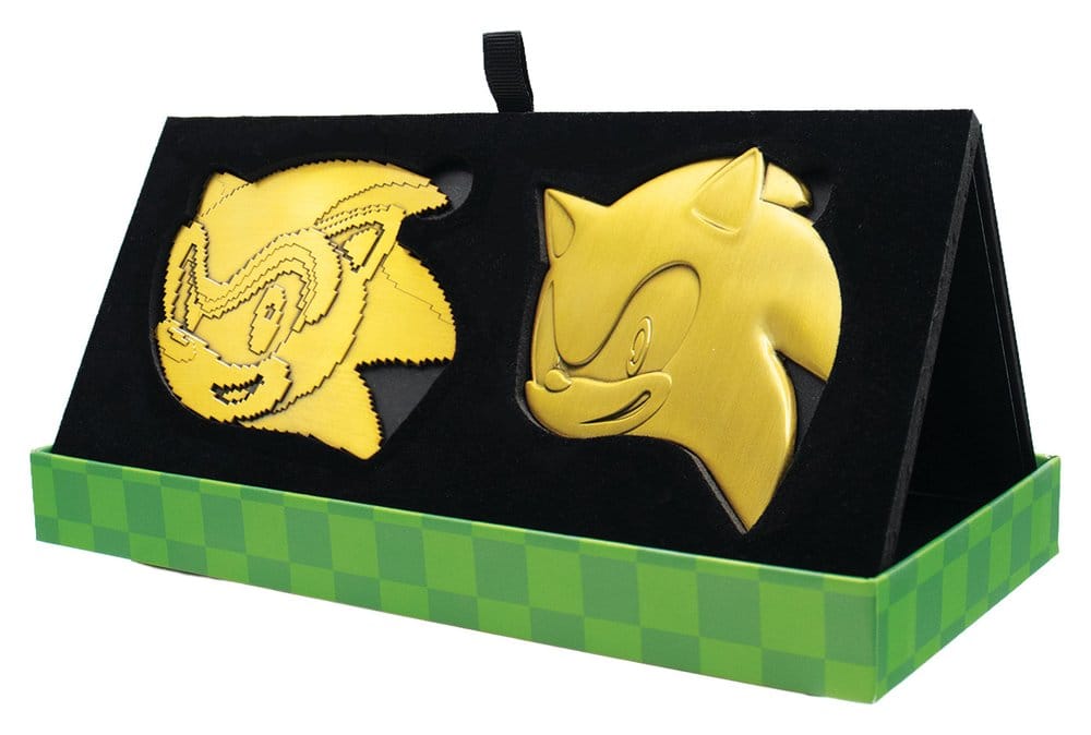 Sonic the Hedgehog Medaillen-Set 35th Anniversary Then & Now Limited Edition Image 1
