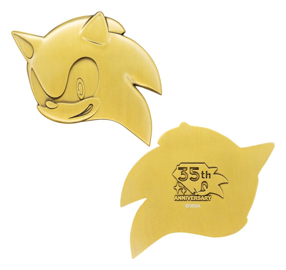 Sonic the Hedgehog Medaillen-Set 35th Anniversary Then & Now Limited Edition Image 2