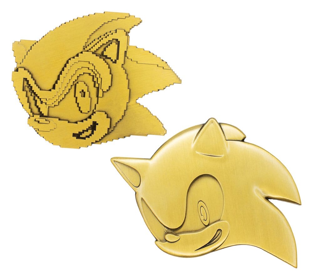 Sonic the Hedgehog Medaillen-Set 35th Anniversary Then & Now Limited Edition Image 9