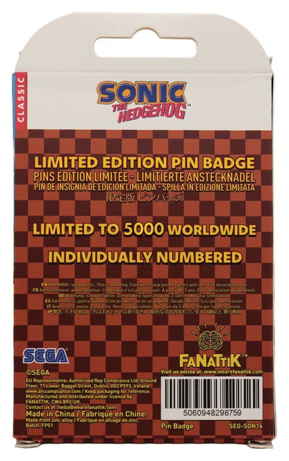 Sonic - The Hedgehog Ansteck-Pin Dr. Eggman Egg Mobile Chained Image 2