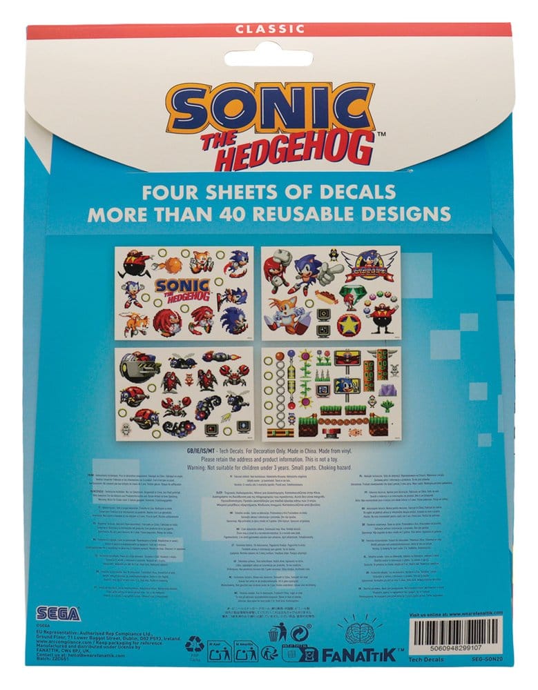 Sonic - The Hedgehog Tech Sticker Pack Image 4