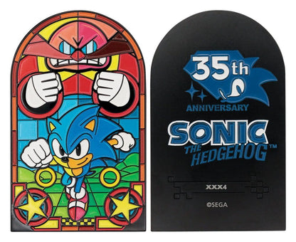 Sonic The Hedgehog Metallbarren Stained Glass Window Style 60 cm Image 2