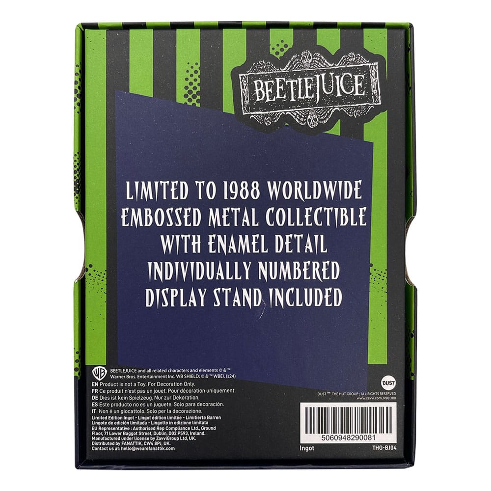 Beetlejuice Metallbarren Gravestone Limited Edition Image 4