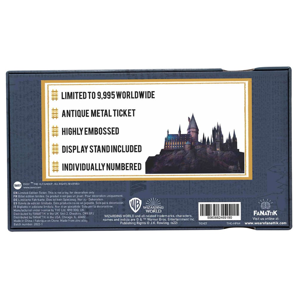 Harry Potter Replik Hogwarts Train Ticket Limited Edition Image 3