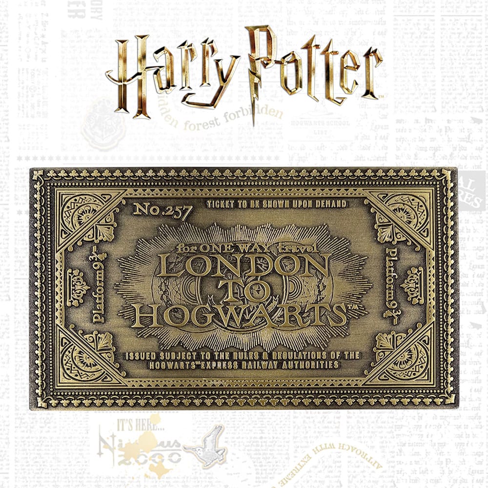 Harry Potter Replik Hogwarts Train Ticket Limited Edition Image 6