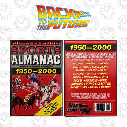 Zurück in die Zukunft Metallbarren Sport Almanac Limited Edition Image 3