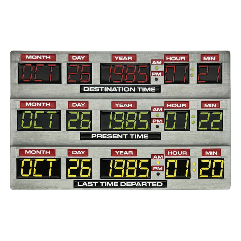 Zurück in die Zukunft Metallbarren 40th Anniversary Time Circuits Limited Edition Image 1
