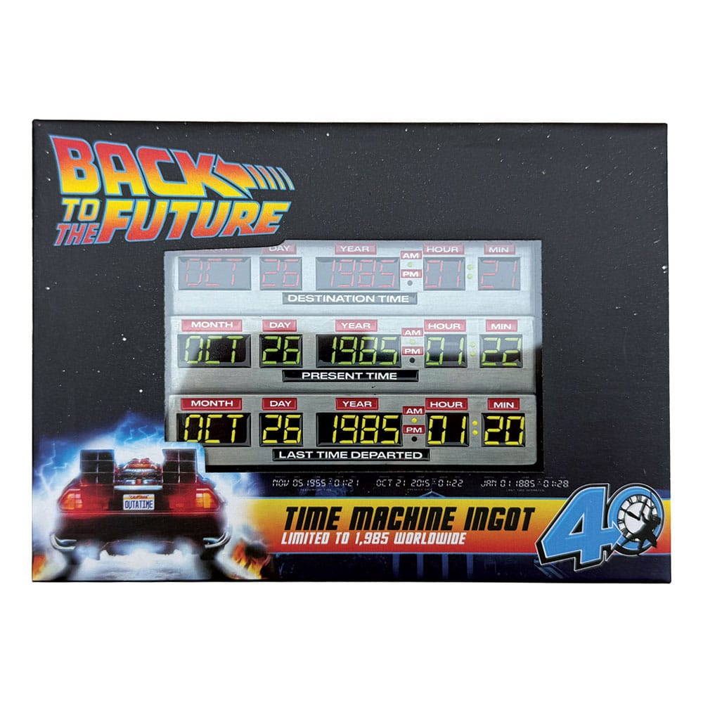Zurück in die Zukunft Metallbarren 40th Anniversary Time Circuits Limited Edition Image 4