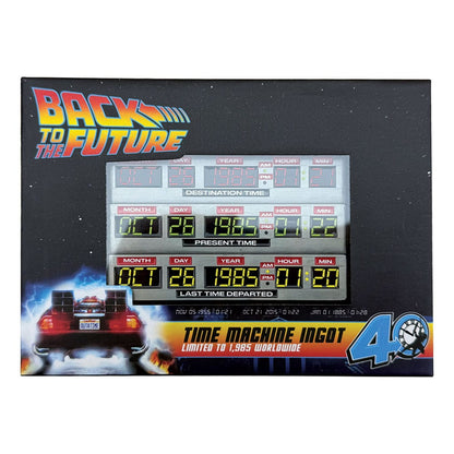 Zurück in die Zukunft Metallbarren 40th Anniversary Time Circuits Limited Edition Image 4