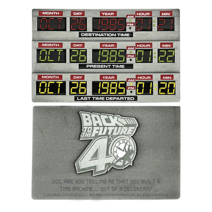 Zurück in die Zukunft Metallbarren 40th Anniversary Time Circuits Limited Edition Image 5