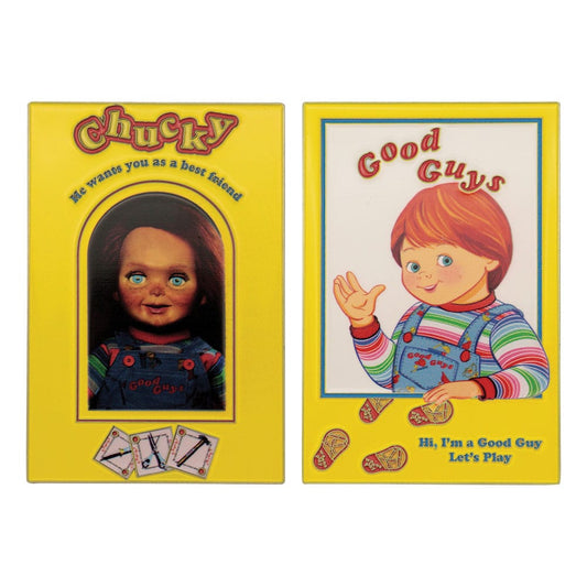 Chucky Die Mörderpuppe mit Spell Card Metallbarren Chucky Limited Edition Image 1