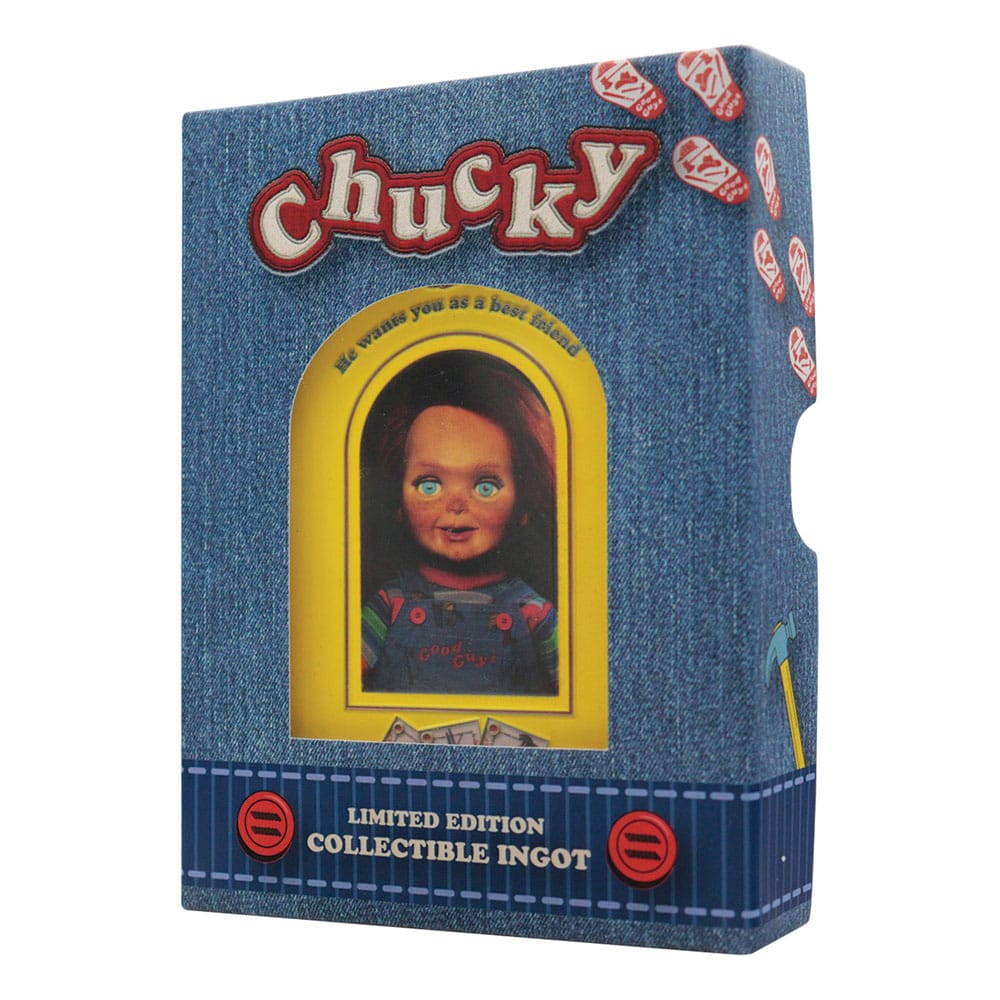 Chucky Die Mörderpuppe mit Spell Card Metallbarren Chucky Limited Edition Image 3