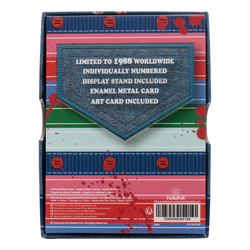 Chucky Die Mörderpuppe mit Spell Card Metallbarren Chucky Limited Edition Image 4