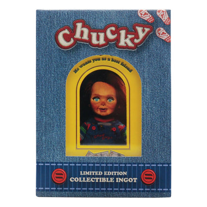 Chucky Die Mörderpuppe mit Spell Card Metallbarren Chucky Limited Edition Image 5