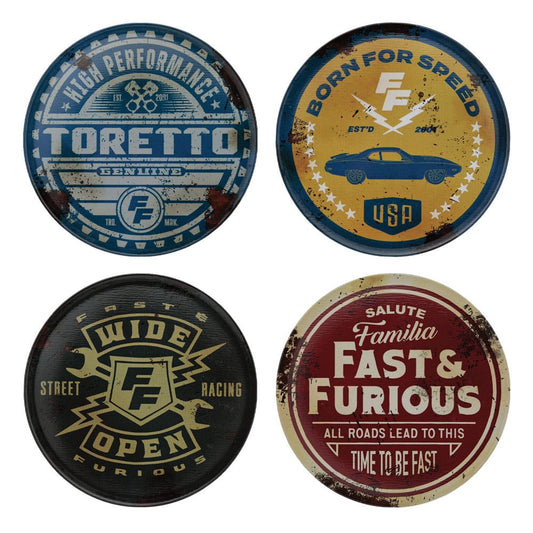 Fast & Furious Untersetzer 4er-Pack Vintage Style Image 1
