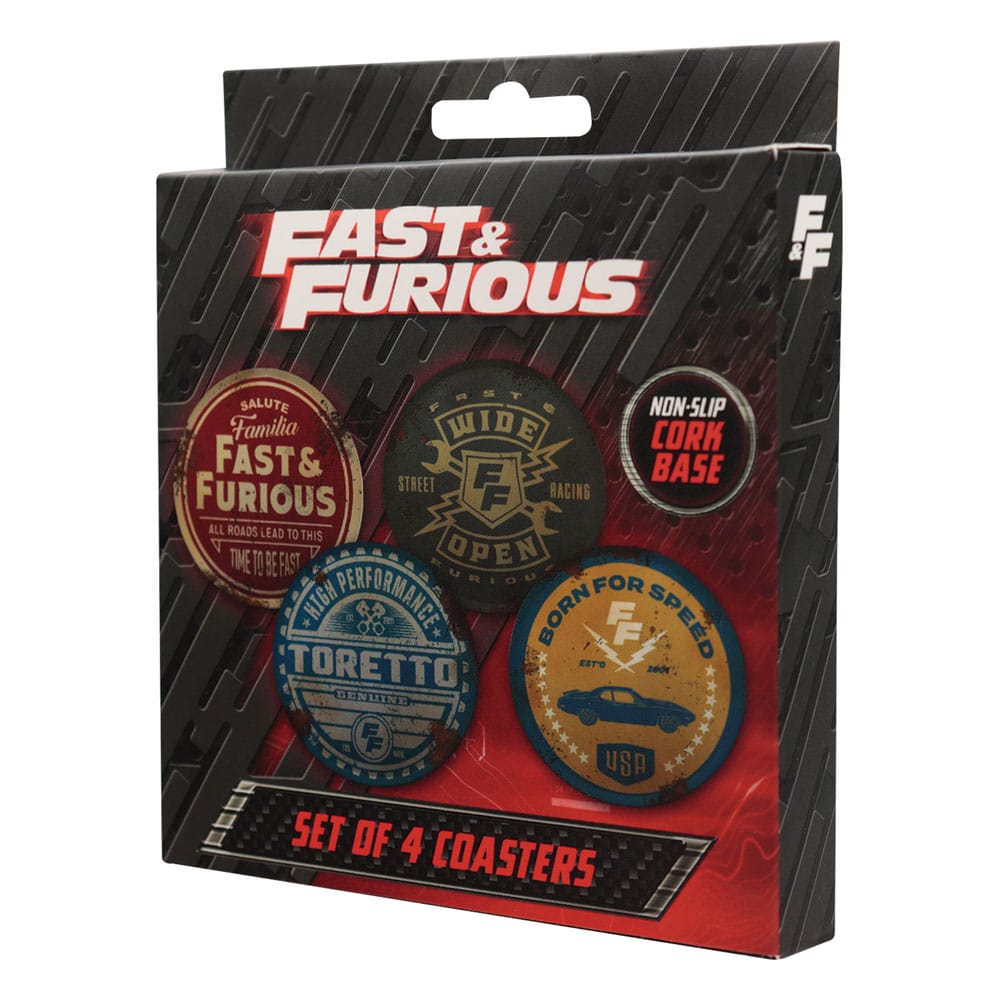Fast & Furious Untersetzer 4er-Pack Vintage Style Image 5