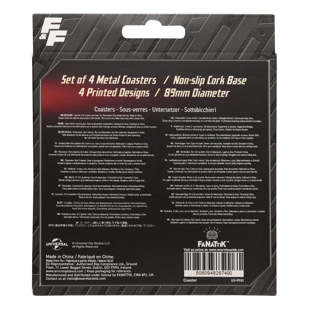 Fast & Furious Untersetzer 4er-Pack Vintage Style Image 6