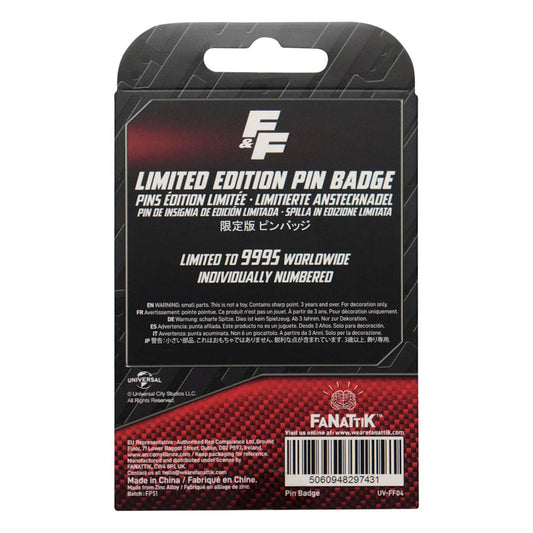 Fast & Furious Ansteck-Pin Familia License Plate Image 2