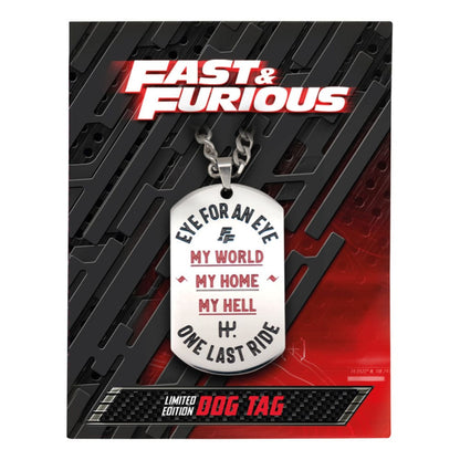 Fast & Furious Erkennungsmarken mit Kette Image 8
