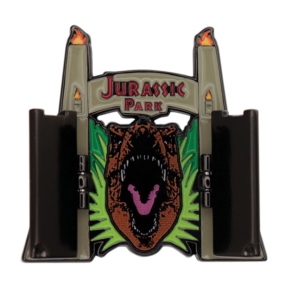 Jurassic Park Ansteck-Pin Gates Hinged Image 1