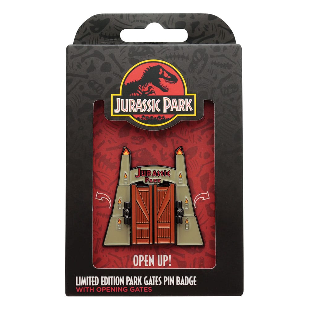 Jurassic Park Ansteck-Pin Gates Hinged Image 3