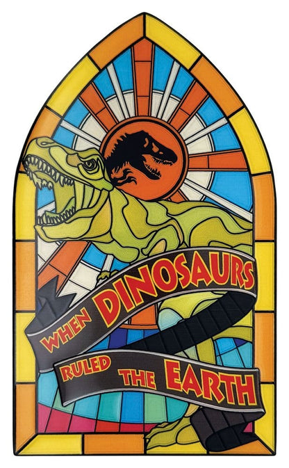 Jurassic Park Metallbarren Stained Glass Style Metal 11 cm Image 1