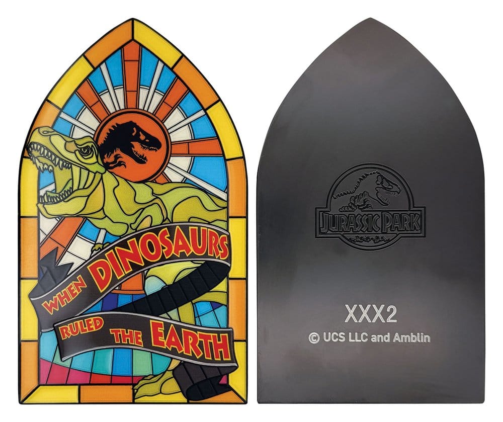 Jurassic Park Metallbarren Stained Glass Style Metal 11 cm Image 2