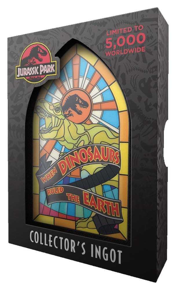 Jurassic Park Metallbarren Stained Glass Style Metal 11 cm Image 3