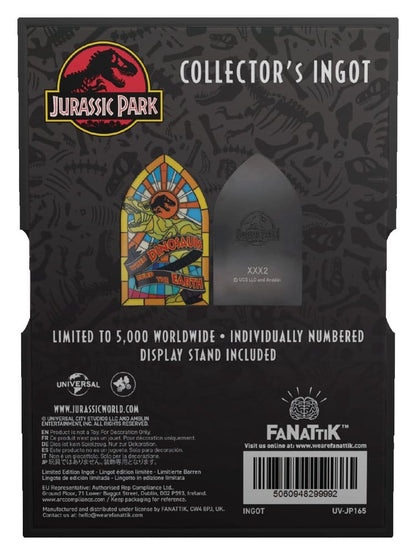 Jurassic Park Metallbarren Stained Glass Style Metal 11 cm Image 4