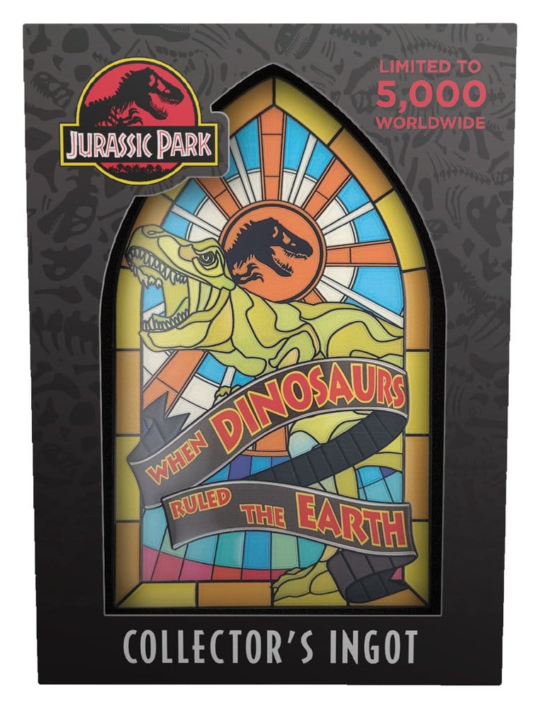 Jurassic Park Metallbarren Stained Glass Style Metal 11 cm Image 5