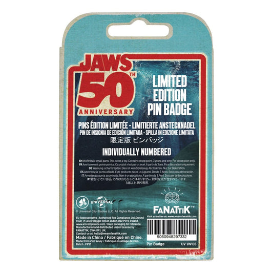 Jaws Ansteck-Pin 50th Anniversary Ship in Bottle Image 2