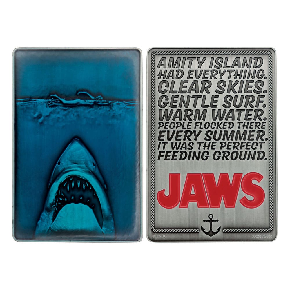 Jaws Metallbarren 50th Anniversary Poster Limited Edition Image 5
